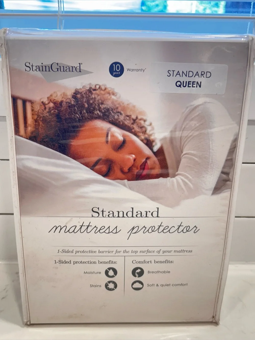 Fabritech Purecare Standard Queen Stain guard Mattress Protector NIB